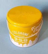 Contenitore latta Colorone SANTERO 958 modernariato vintage scatola Gialla