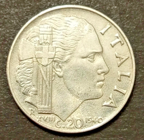 Moneta 1940 italia regno - moneta,