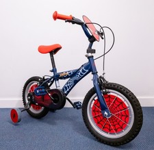 Bicicletta Spiderman per bambini comprese ruote da allenamento. Misura ruota 14 pollici (3-5 anni)
