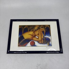 Kino MISTRAL PENSIERI ALLO SPECCHIO BLUE LADY Litografia Firmata 34/150 #18