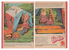 PUBBLICITÀ ADVERTISING WERBUNG ITALIAN CLIPPING 1975 BARBIE IN CAMPEGGIO MATTEL