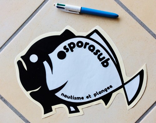 Gros autocollant sporasub - autocollant,