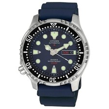 Nuovo Orologio Citizen Promaster Sea Automatico Subacqueo Quadrante Blu NY0040-17L