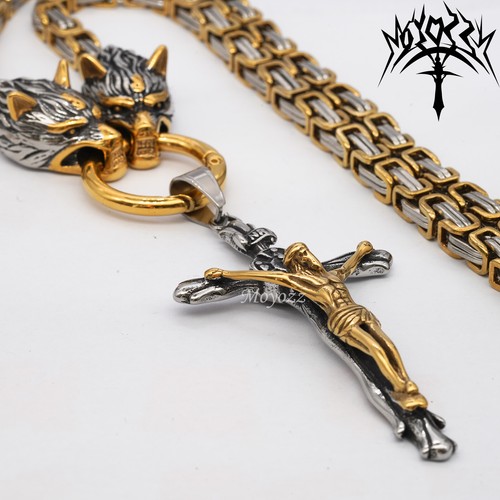 Collana uomo grande acciaio - uomo,