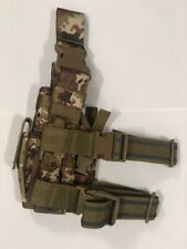 Fondina Cosciale Pistola militare  Vegetato italiano con allungamento