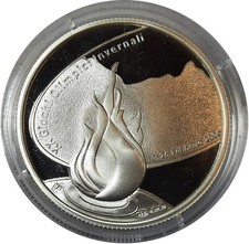 [NC] MEDAGLIA TORINO 2006 - 39 mm 19,7 gr ARGENTO 925  PROOF CAPSULA