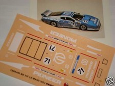 FERRARI 512 BB PIONEER 24h LE MANS 1982 1/43 DECALCOMANIA FDS AUTOMODELLI 