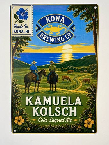 Insegna birra kona - insegna, kamuela