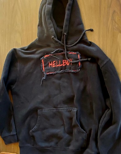 Felpa nera lil peep hellboy - felpa,