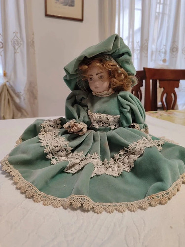 Bambola vintage ceramica - vintage,