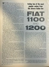 1961 Fiat 1100 and 1200 Road