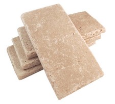 Piastrella Travertino 3x6 Noce Toscana Pavimento Parete Cucina Backsplash