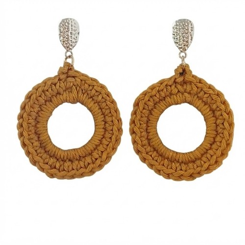 Orecchini tondi boho chic - orecchini,