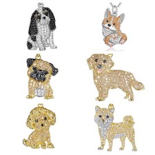 Collana gioielli coppia amore cane mini simpatico placcato argento 925 regalo moda