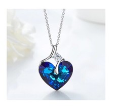 Collana Donna Cuore Blu Oceano