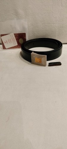 Cartier cintura nera con logo