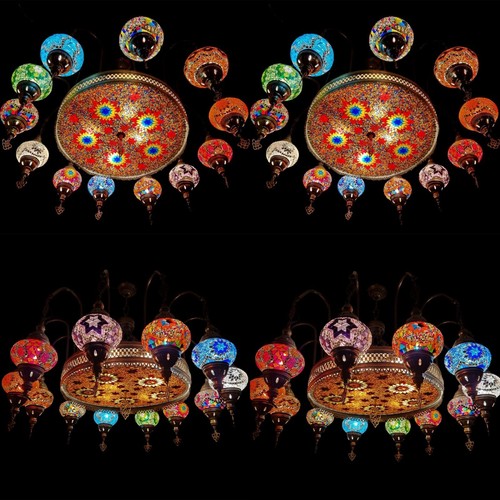 Lampadario mosaico grande - , 12