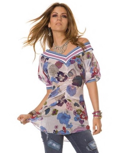 Denny rose blusa maglia - rose, art