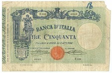 50 LIRE FALSO D'EPOCA BARBETTI