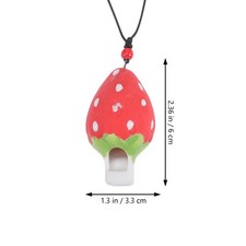  3 fischietti in ceramica per