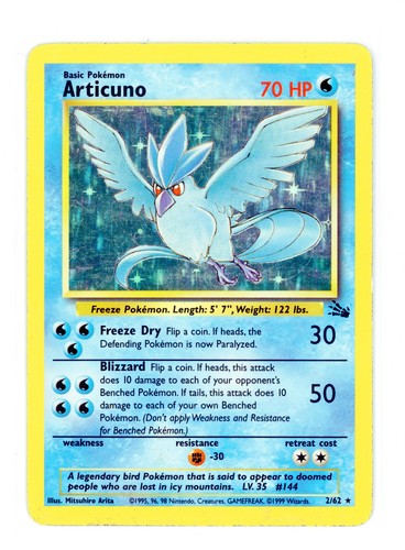 Articuno fossil set - 2/62,