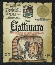 GATTINARA - BERTELETTI DI LOZZOLO - ETICHETTA VINO