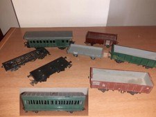 Rivarossi H0 : lotto carri merci + 2 carrozze difettati vintage