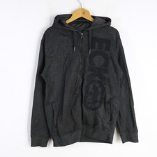 Felpa Ecko UNTLD Uomo Taglia L Uomo Pullover Hoodie Casual Comodo Big Logo Nero