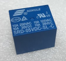 2 X Rele relè relay +5VDC SPDT singolo scambio due poli NA NC per PCB