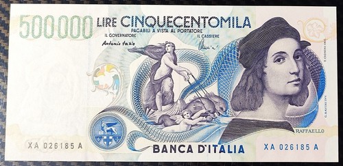 500 000 lire raffaello serie - 500.000,