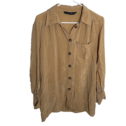Zara camicia donna marrone