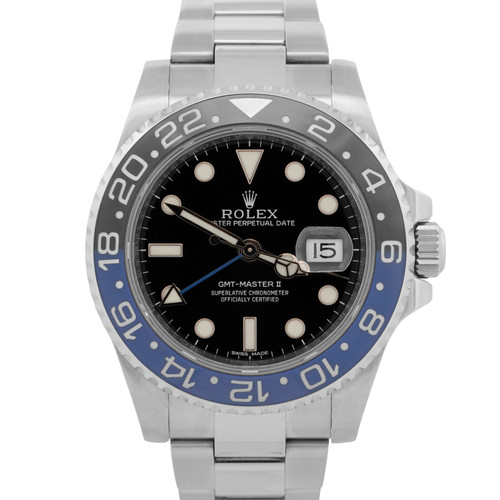 Rolex gmt master - ii, batman