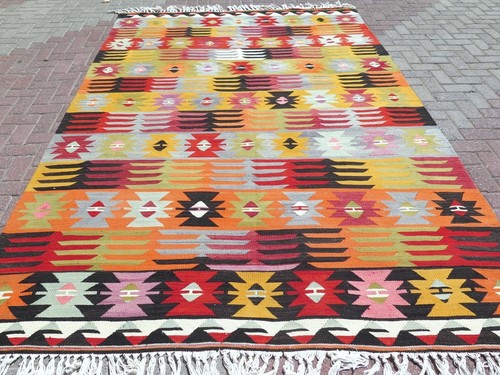 Vintage turkish kilim - kilim,, large
