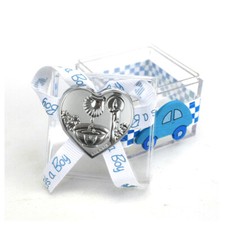 32465 Bomboniere Scatolina confetti Cuore Bimbo per Battesimo Confettata