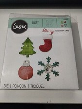 Fustella sizzix 13.97 x 15.24 x 1.59 cm natale albero neve cod A10599
