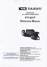 Manuale di istruzioni Operating Instructions per Yaesu FT-817 
