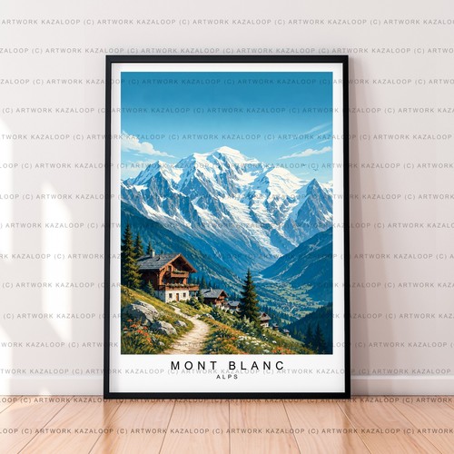 Scena alpi monte bianco - scena,