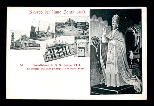 Antica cartolina anno santo - cartolina,