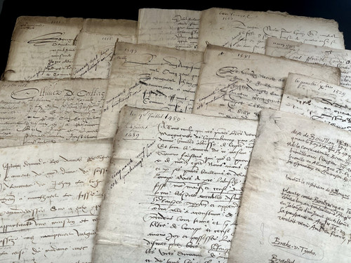 Autentico manoscritto carta - in,
