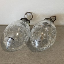 2 In Lotto Vintage Collezione POMAX Decorazione Palline di Natale Specchiate 3”