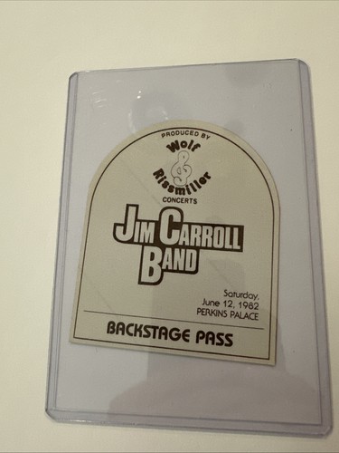 Jim carroll band backstage - jim,