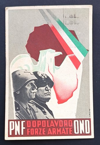 Cartolina propaganda fascismo - cartolina,