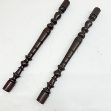 Colonne Antiche colonnine tornite in legno intagli per da restauro d epoca 800