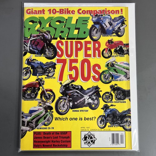 Cycle world magazine apr - magazine, 1992