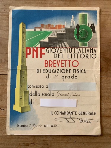 Pnf gioventu italiana - italiana, del