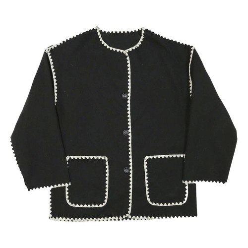 Giacca donna nera bottoni - nera,
