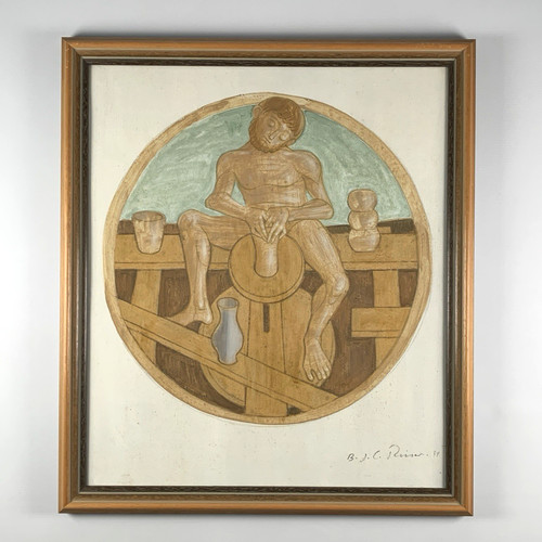 Guazzo dipinto cobi reiser - cobi,