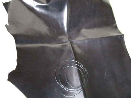 Pocher sottile pelle nera - 1/8,