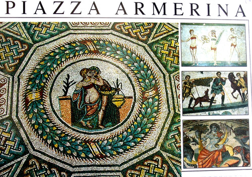 Cartolina piazza armerina enna - cartolina,