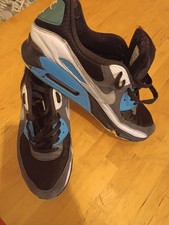 nike air max 90 uomo - Nere e azzurre - Molto Usurate EUR 46